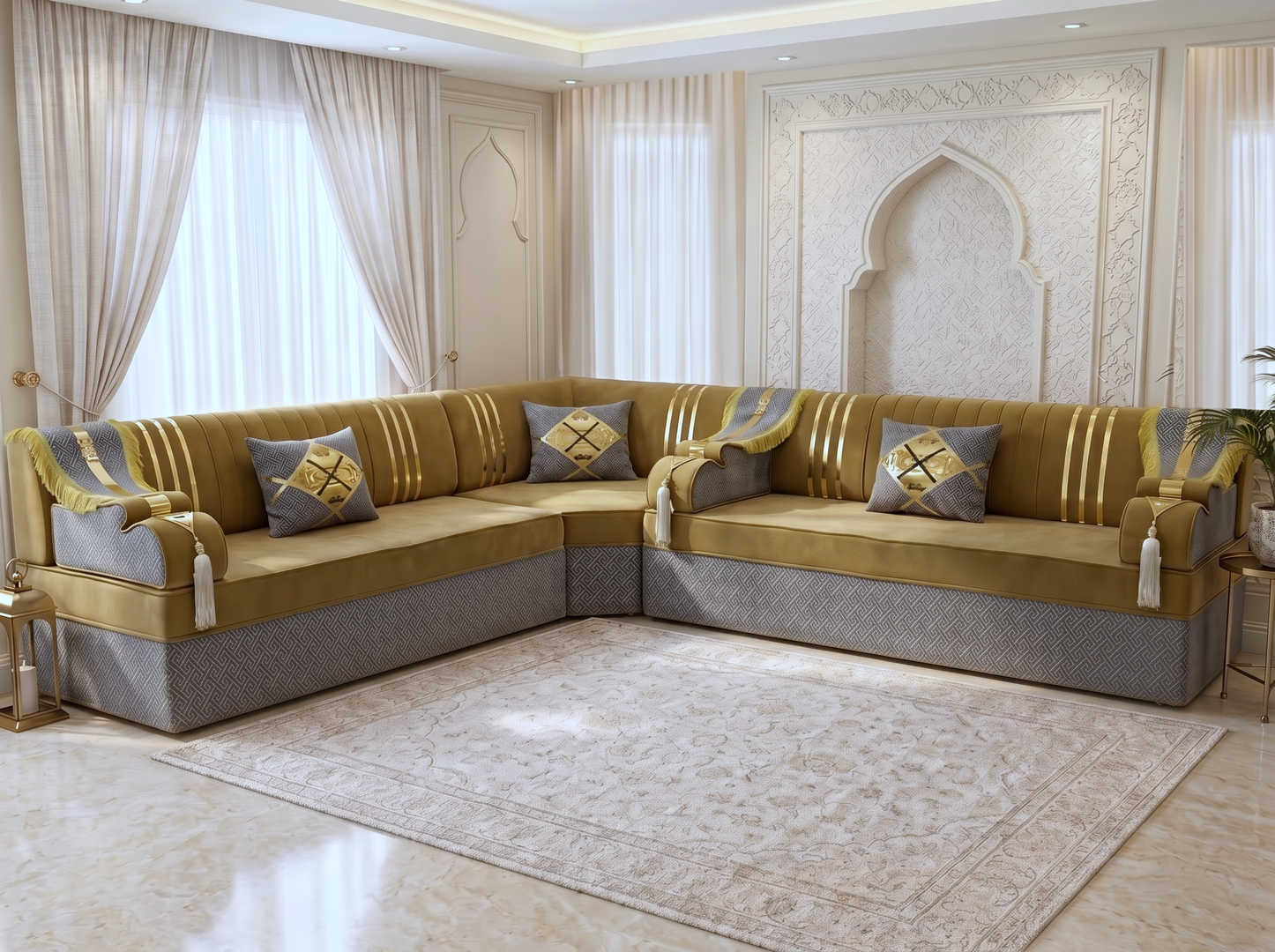 Gold Arabic Seating